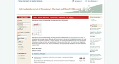 Desktop Screenshot of ijhoscr.tums.ac.ir
