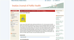 Desktop Screenshot of ijph.tums.ac.ir